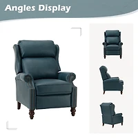 Pierce Genuine Leather Recliner with Nailhead Trims