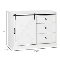 Homcom Farmhouse Kitchen Buffet Cabinet with Storage,