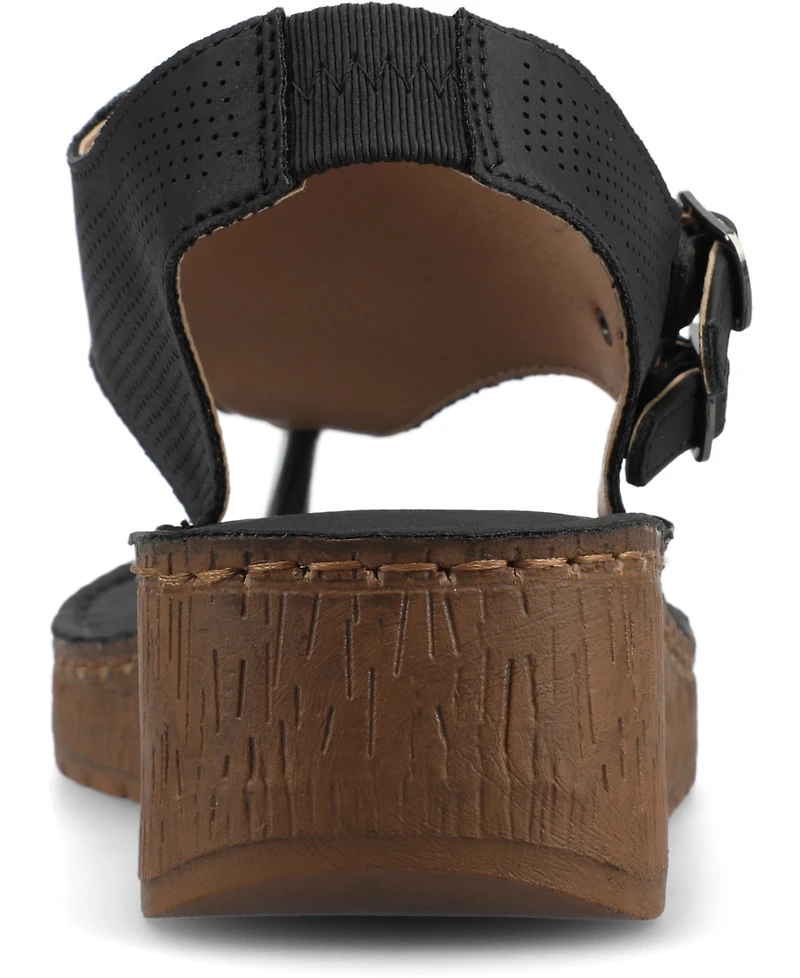 Journee Collection Women's Mckell Wedge Sandals