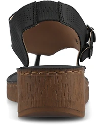 Journee Collection Women's Mckell Wedge Sandals