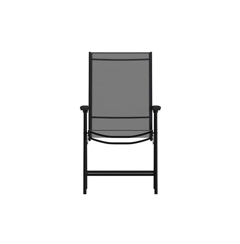Outdoor Folding Patio Sling Chair / Portable (2 Pack)