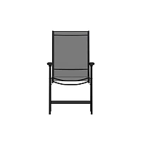 Outdoor Folding Patio Sling Chair / Portable (2 Pack)