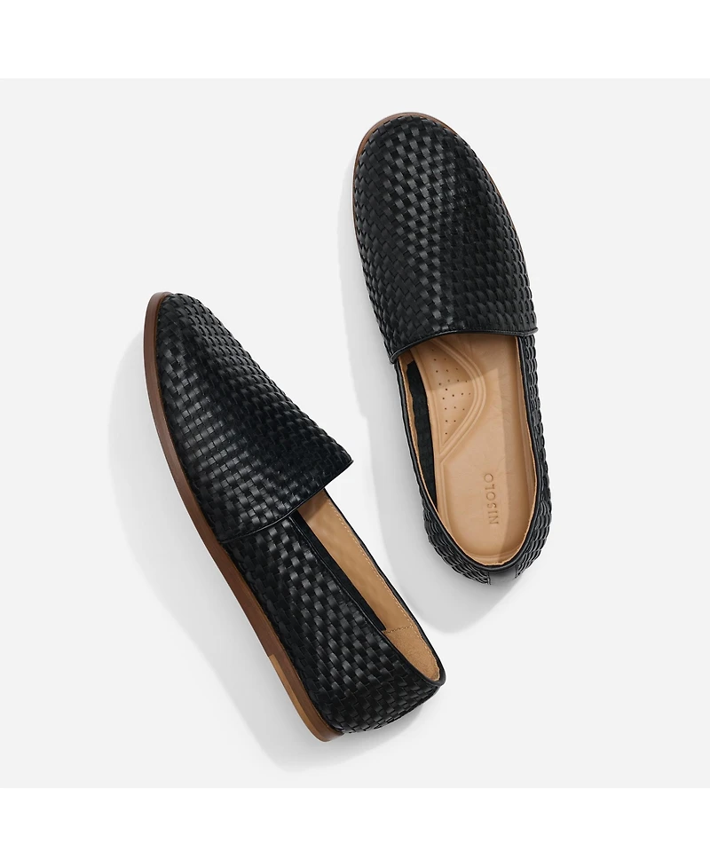 Nisolo Men's Alejandro Woven Slip On Tobacco