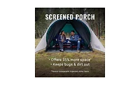 Coleman 4-Person Cabin Camping Tent with Screen Room, Evergreen