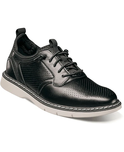 Stacy Adams Little and Big Boys Sync Plain Toe Elastic Lace Up Dress Shoe