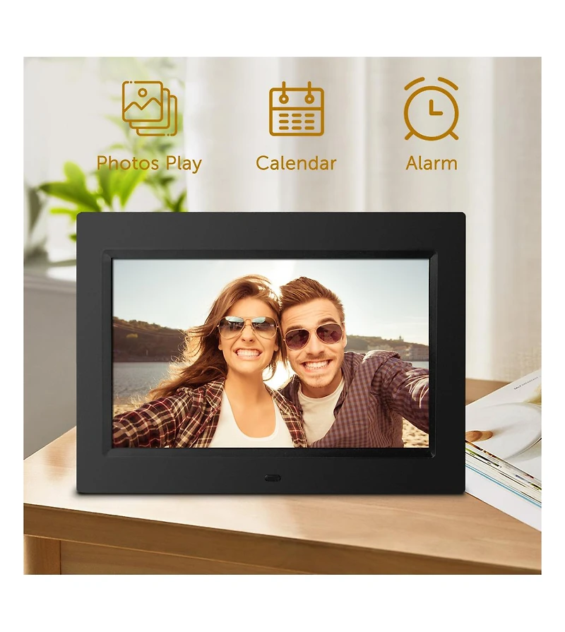 Sungale 10 inch Digital Photo Frame, Black, 1024x600 - Usb & Sd card Support