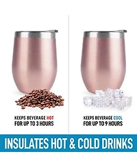 12oz Insulated Wine Tumbler With Lid
