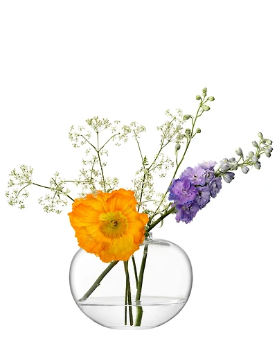 Lsa International Flower Curved Bouquet Vase H6in.