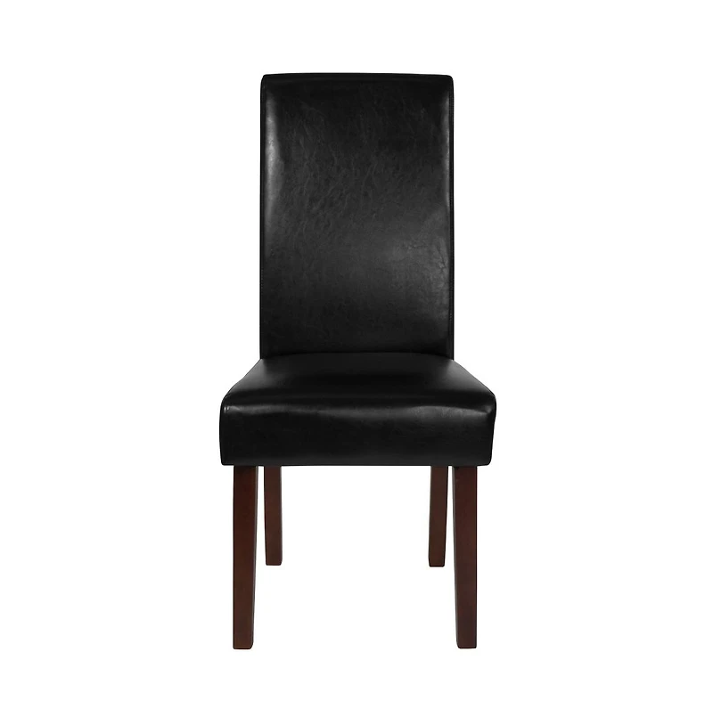 Emma+Oliver Two Mid-Century Parson'S Chairs And Finished Hardwood Frame For Kitchen, Dining Room & More