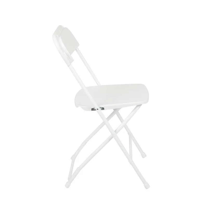 Emma+Oliver Set Of 6 Stackable Folding Plastic Chairs - 650 Lb Weight Capacity