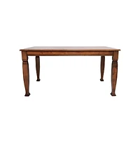 Merrick Lane Finnley Wooden Dining Table With Sculpted Legs