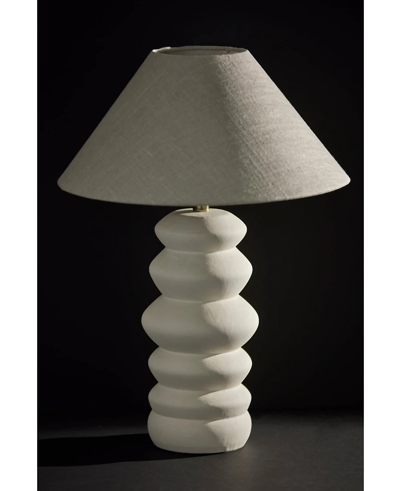 Adesso 25" Matte Ceramic Marcey Table Lamp