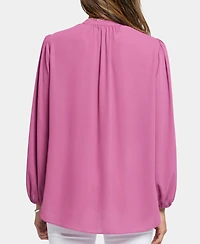 Nydj's Puff Sleeve Popover Top