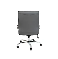 Milano Contemporary Mid-Back Home Office Chair With Padded Arms