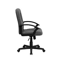 Emma+Oliver Mid-Back Fabric Executive Swivel Office Chair With Nylon Arms