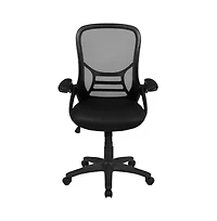 Emma+Oliver High Back Mesh Ergonomic Office Chair With Flip-Up Arms