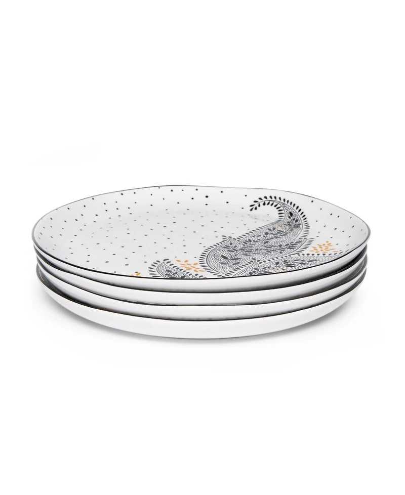 Portmeirion Sara Miller Artisanne Noir Salad Plates, Set of 4