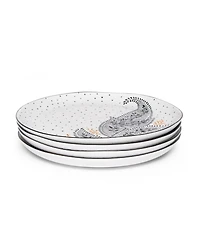 Portmeirion Sara Miller Artisanne Noir Salad Plates, Set of 4