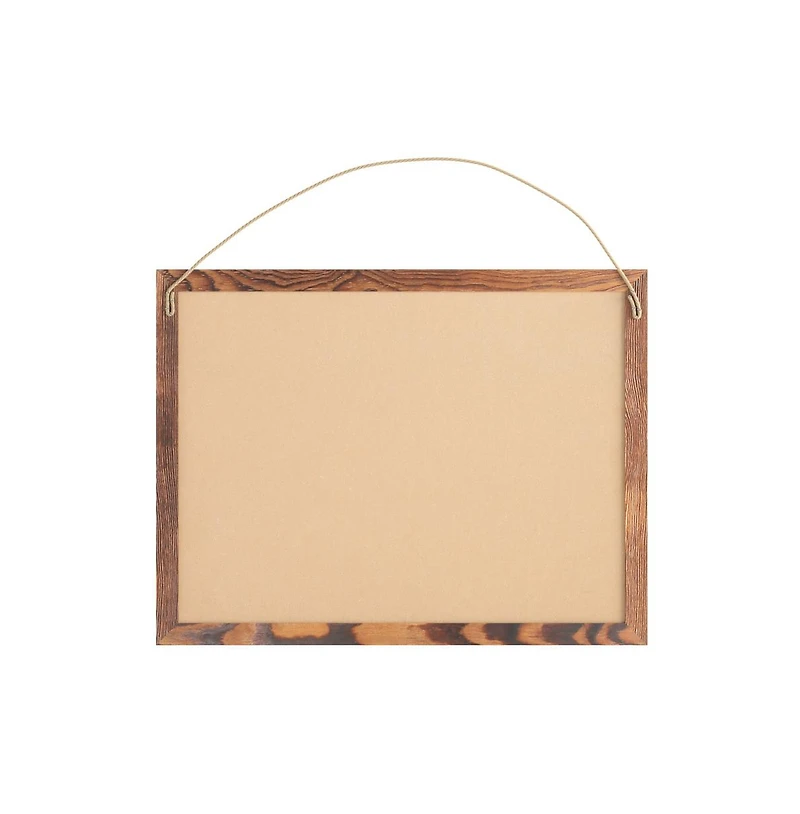 Clarey Linen Display Board With Wooden Frame And Push Pins