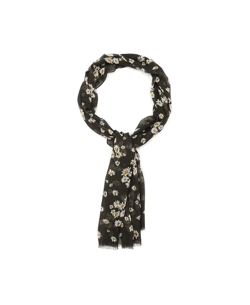 Coach Women's Daisy Cluster Printed Oblong Scarf