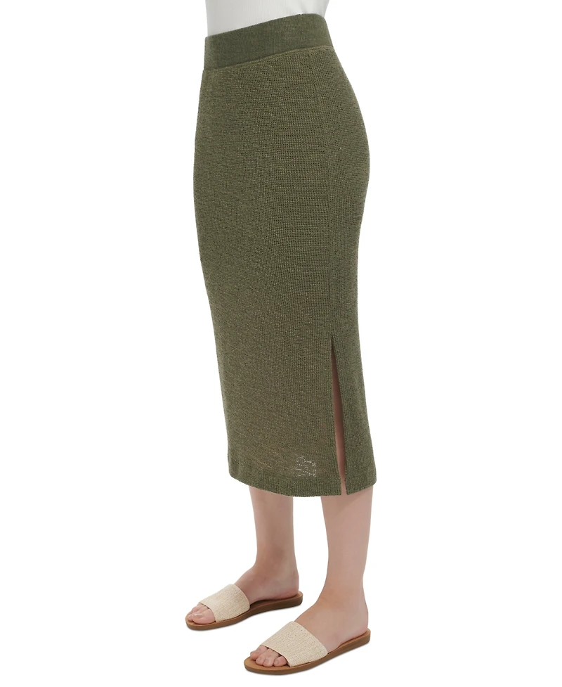 Andrew Marc Sport Women's Pull-On Crochet Midi Skirt
