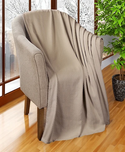 Superior Chevron All Season Cotton Blanket, Full/Queen