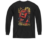 Justice League Boys of America Youth Nightwing 1 Long Sleeve Sweatshirts