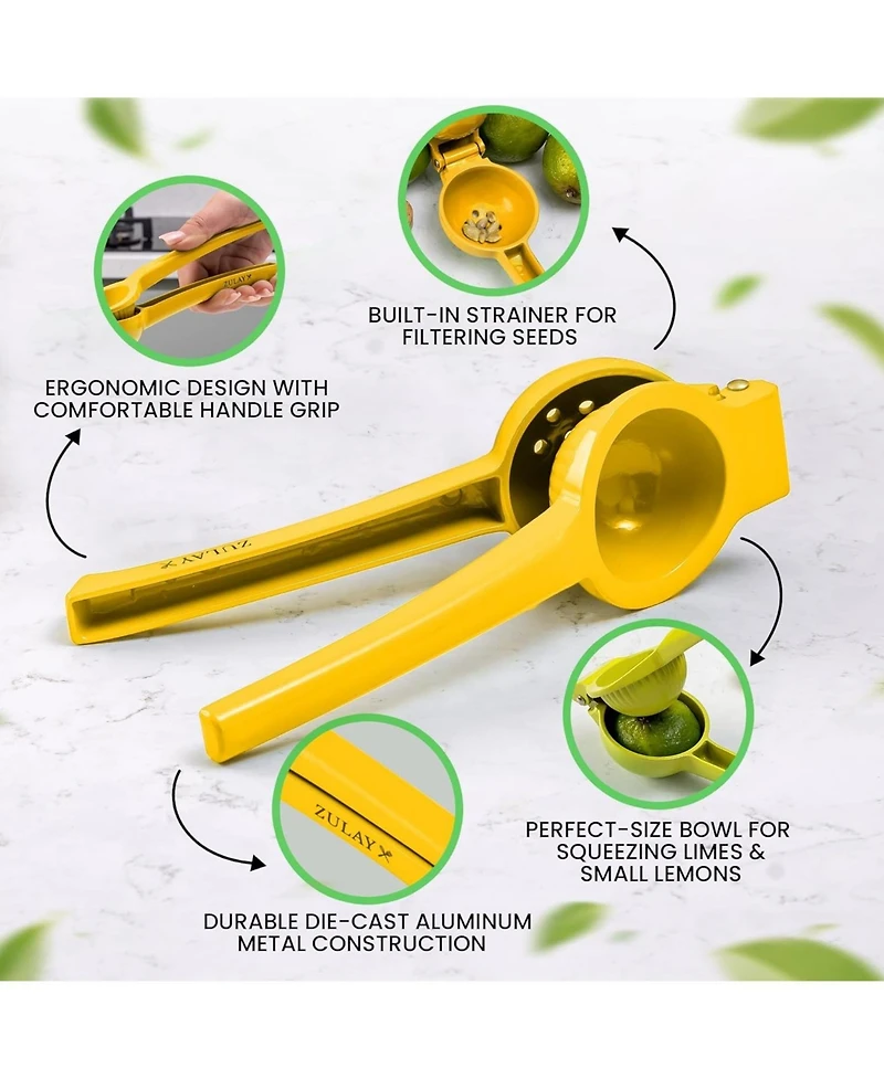 Handheld Manual Lemon Squeezer - Premium Single Bowl Citrus Juicer