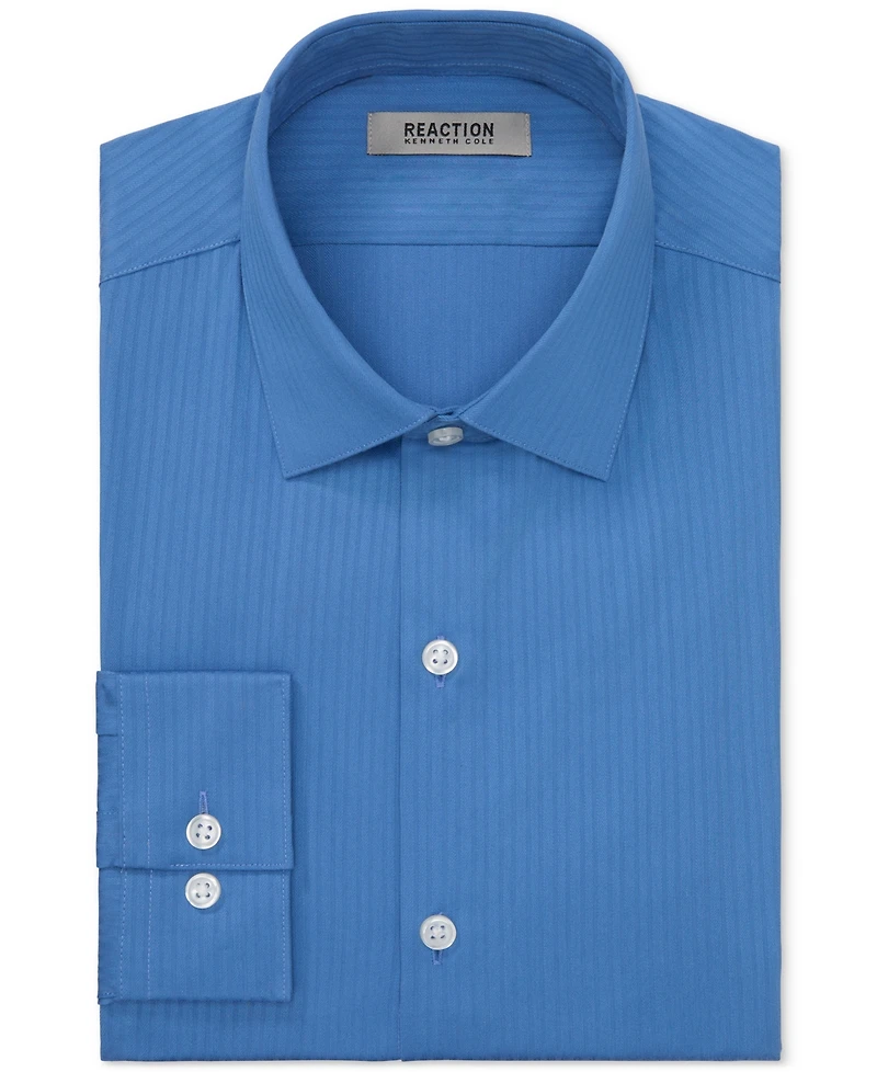 Kenneth Cole Reaction Men's Slim Fit Tonal Stripe Dress Shirt