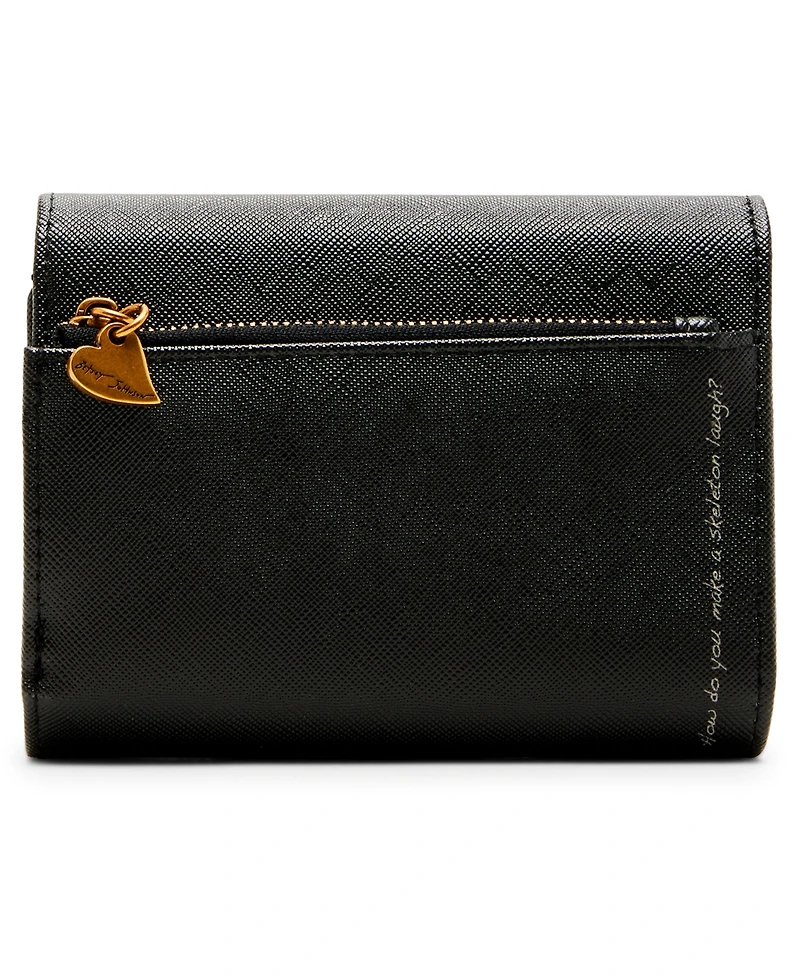 Betsey Johnson Skull Boss Trifold Wallet