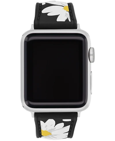 Coach Women's Black Silicone Apple Strap 38mm/40mm/41mm