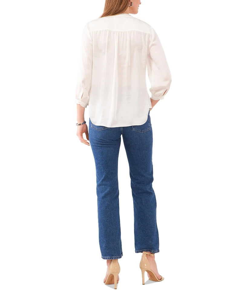 Vince Camuto Women's V-Neck 3/4-Sleeve Blouse