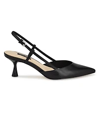Nine West Women's Rhonda Kitten Heel Slingback Pumps