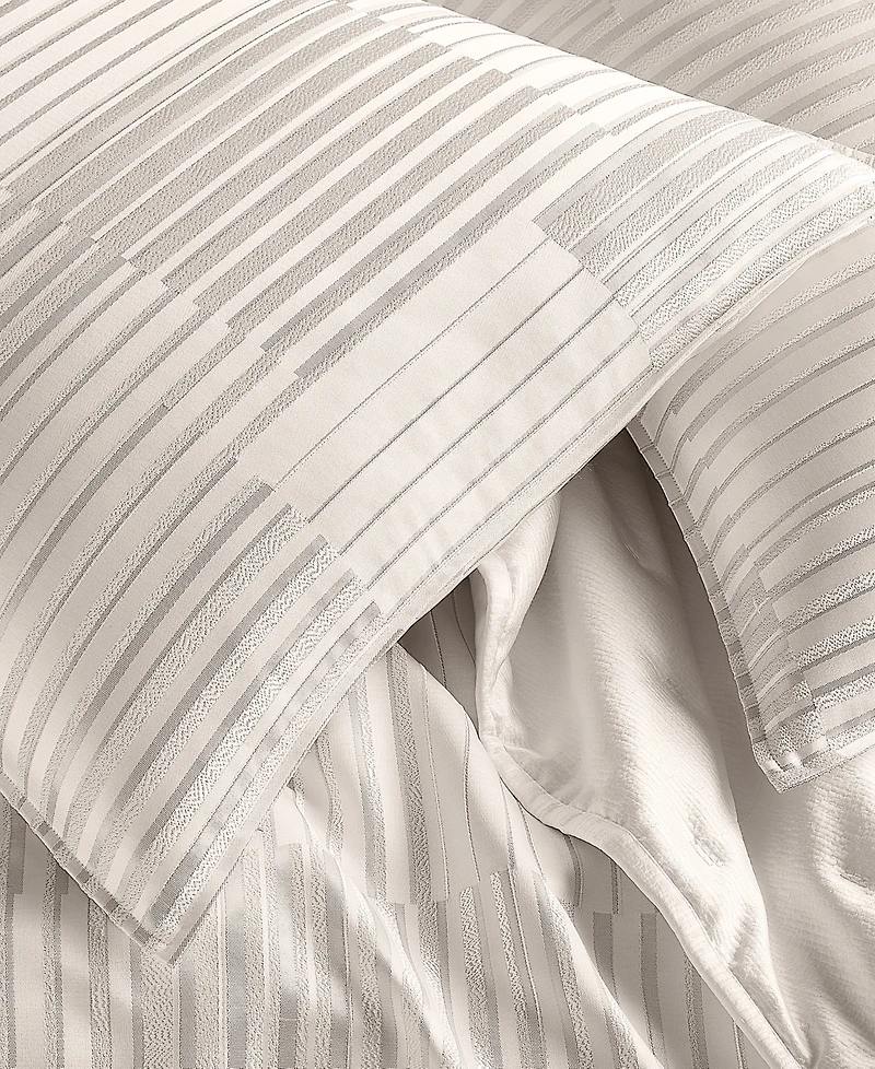 Hotel Collection Metallic Strie 3-Pc. Duvet Cover Set