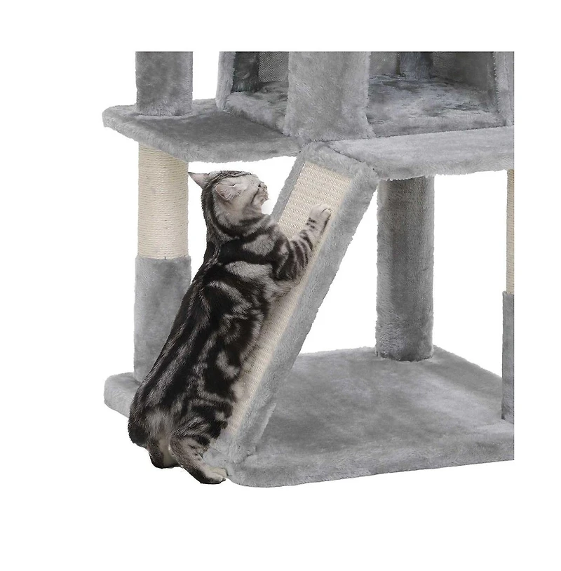 Slickblue Cat Tree With Sisal-covered Scratching Posts