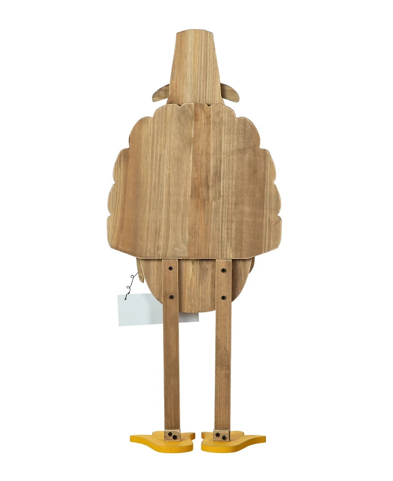 Glitzhome 30.25"H Thanksgiving Wooden Turkey Porch Decor