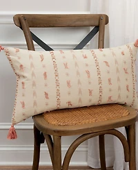 Closeout! Rizzy Home Geometric Polyester Filled Decorative Pillow, 14" x 26"