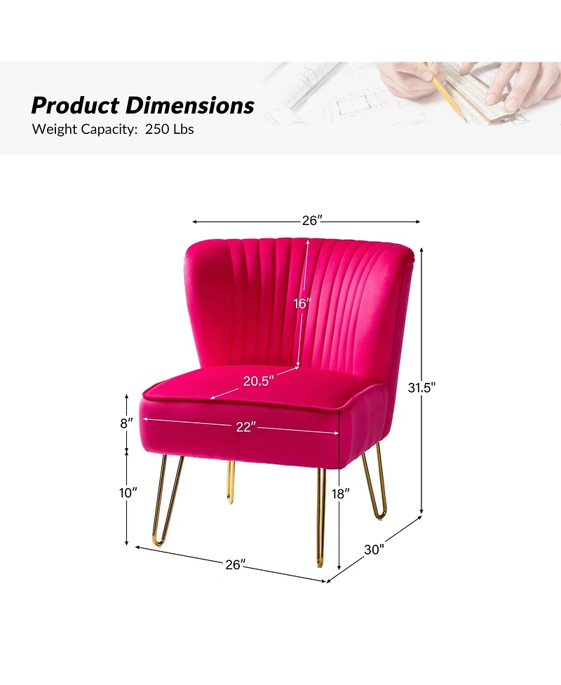 Wooden Upholstery Barto Side Chair with Tufted Back