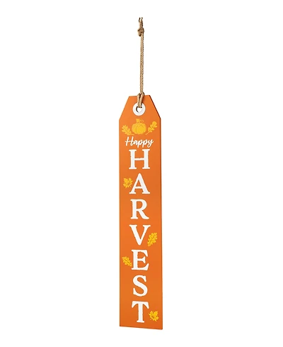 Glitzhome 35.5"H Fall and Halloween Wooden Reversible Tag Porch Sign