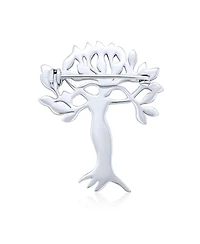 Bling Jewelry Native American Style Green Leaves Tree Of Life Goddess Protection Of Nature Mother Earth Brooch Pin Sterling Silver