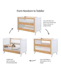 Halo Dream Inc. Breathable Mesh 3-in-1 Convertible Crib - Greenguard Gold Certified