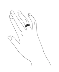 Bling Jewelry Geometric Micro Rectangle Black Cz Cubic Zirconia Statement Ring Sterling Silver Signet Championship