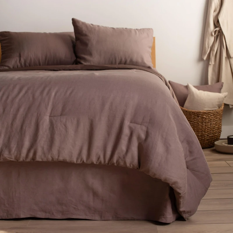 French Linen Comforter & Sham Set - Full/Queen