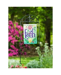 Evergreen Fleur de Lis Garden Flag Arbor Stand- 12x44 in Garden and House Flag Accessories
