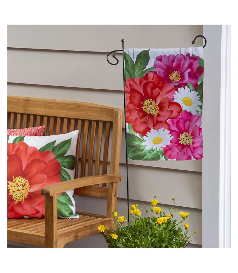 Evergreen Blooming Garden Suede Flag 12.5 x 18 Inches Indoor Outdoor Decor