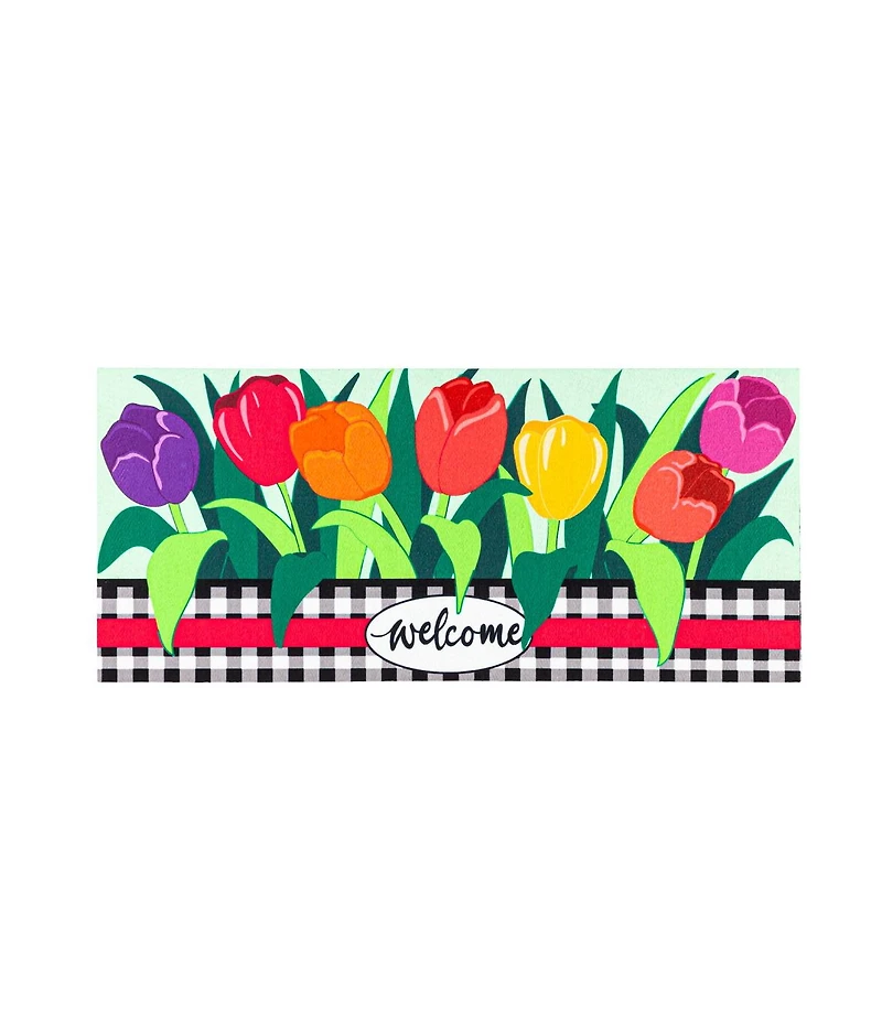 Evergreen 4-Season Sassafras Mats, Set of 6, Whimsical