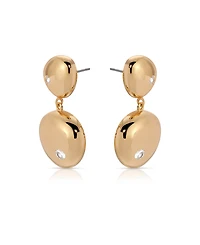 Ettika Polished Double Pebble Drop Earrings