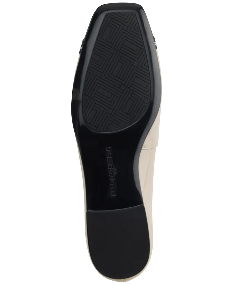 Karl Lagerfeld Paris Women's Zayne Square-Toe Ballet Flats