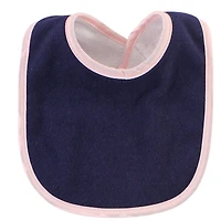 Hudson Baby Girls Cotton and Polyester Bibs