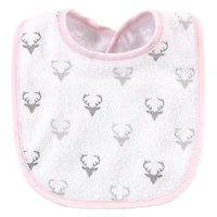 Hudson Baby Girls Cotton and Polyester Bibs